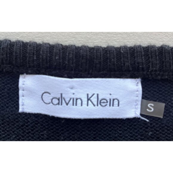 Calvin Klein Small Striped Fit & Flare Dress Black & White EUC - Picture 4 of 4